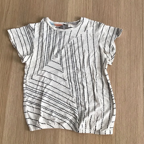 Anthropologie Tops - Dolan Anthropologie brand Black and White Striped Top Size S